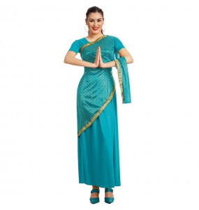 Costume Hindou Bollywood turquoise femme