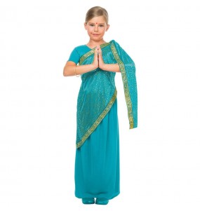 Costume Hindou Bollywood turquoise fille