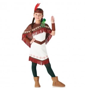 Costume Indien nuage blanc fille