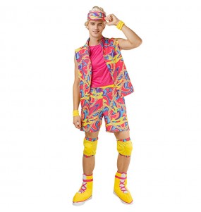 Costume pour homme Ken multicolore à patins