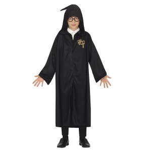 AOOWU Costume Magicien, Deguisement Sorcier per Enfant, Déguisement Cosplay  Sorcier, Magique Cape avec Cravate écharpe et Bag