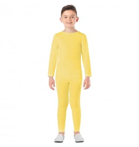 Costume Justaucorps jaune à 2 pièces garçon et fille