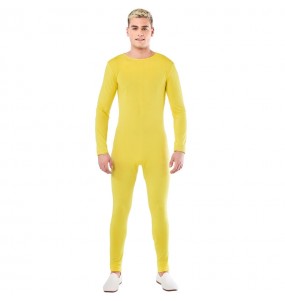 Déguisement Justaucorps jaune spandex homme