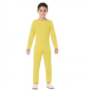 Déguisement Justaucorps jaune spandex enfant