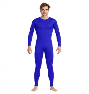 Déguisement Justaucorps bleu spandex homme