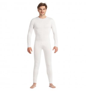 Déguisement Justaucorps blanc spandex homme