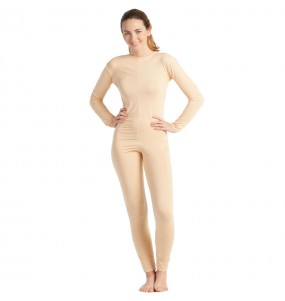 Déguisement Justaucorps beige spandex femme