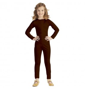 Costume Justaucorps en spandex marron garçon