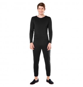 Costume pour homme Justaucorps noir à 2 pièces