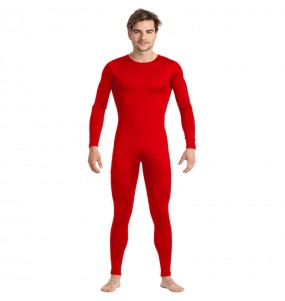 Déguisement Justaucorps rouge spandex homme