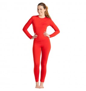 Déguisement Justaucorps rouge spandex femme