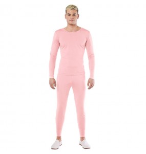 Costume pour homme Justaucorps rose à 2 pièces