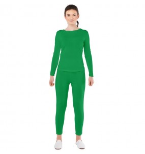 Costume Justaucorps vert à 2 pièces femme