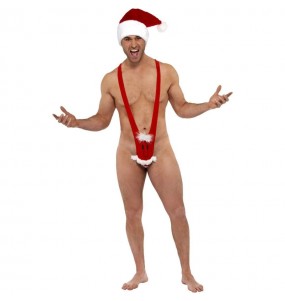 Costume Mankini Père Noël homme