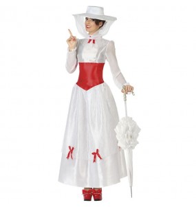 Déguisement Mary Poppins Blanc femme