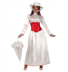 Déguisement Mary Poppins Blanc femme