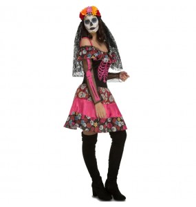 Déguisement Catrina mort mexicaine femme