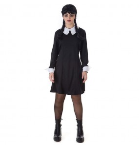 Costume Mercredi Addams classique femme