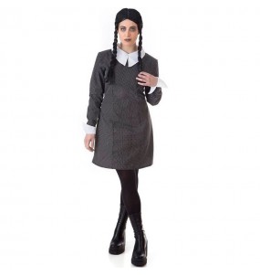 Costume Mercredi Addams à pois femme