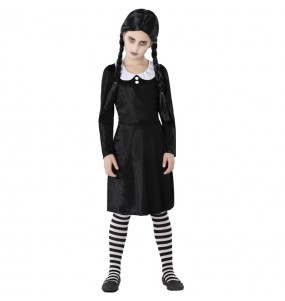 Costume Mercredi Addams noir fille