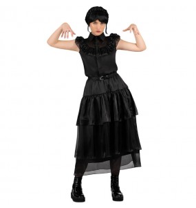 Costume Wednesday Addams la reine du bal femme