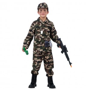 Costume Soldat avec accessoires garçon