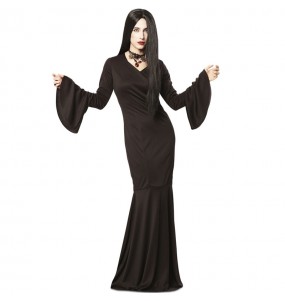 Costume Morticia Addams gothique femme