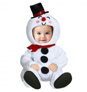 Costume Bonhomme de neige blanc bébé