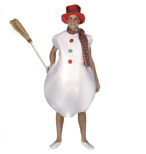 Costume Bonhomme de neige avec écharpe homme