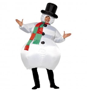 Costume Bonhomme de neige gonflable homme
