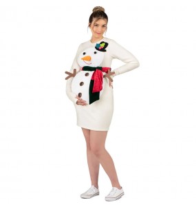 Costume Bonhomme de neige pour enceinte femme