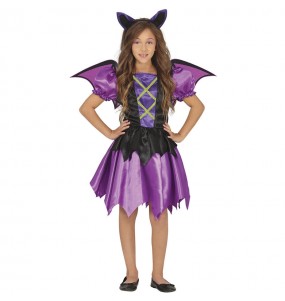 Costume Chauve-souris violette fille