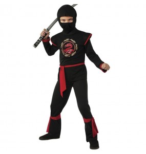 Costume Ninja Dragon noir garçon
