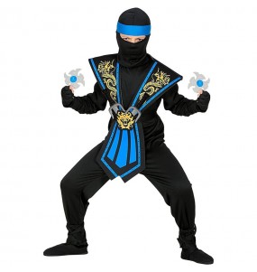 Costume Ninja Kombat bleu garçon