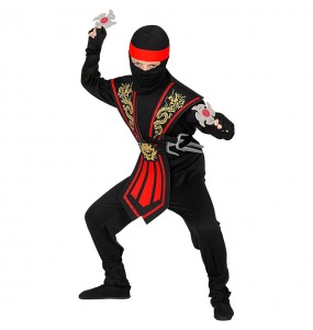Costume Ninja Kombat rouge garçon