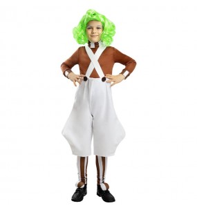 Costume pour garçons et filles de Oompa-Loompa Chocolaterie