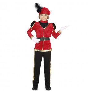 Costume Page rouge des Rois d\'Orient garçon