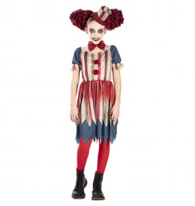 Costume Clown du cirque des horreurs fille