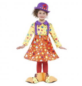 Déguisement Clown à pois fille