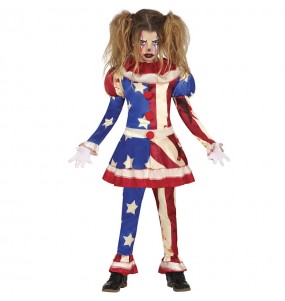 Costume Clown patriote fille