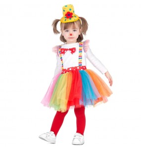 Déguisement clown tutu multicolore bébé 