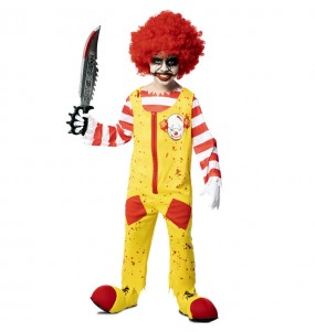 Costume Clown tueur Ronald McDonald garçon