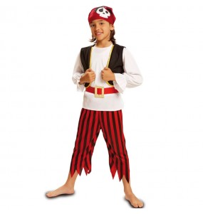 Costume Pirate squelette classique garçon