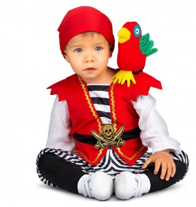 Costume Pirate avec perroquet bébé