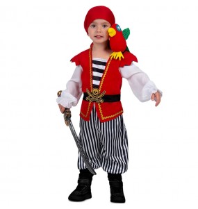 Costume Pirate avec perroquet garçon