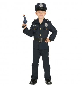 Déguisement Policier bleu garçon