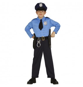 Costume Policier musclé garçon