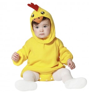 Costume Poulet jaune bébé