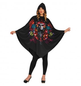 Costume Poncho Catrina femme