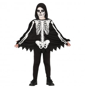 Costume Poncho Squelette garçon